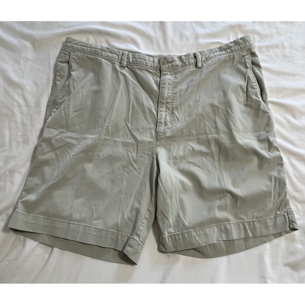 Tommy Bahama Boracay Mens Tan Khaki Chino Shorts Size 42 Stretch Cotton Tencel